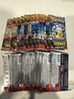 ⚡SURGING SPARKS ⚡Pokemon Booster Pack Lot / Bundle New Sealed 22 Packs🔥 - Image 3