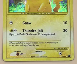 Pikachu 112/111 – Rising Rivals (Secret Rare Holo)- LP - 2009 Pokemon TCG - Image 5