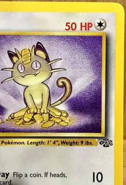 Meowth 56/64 Jungle Set 1st Edition 1999 Vintage Pokemon TCG - Image 5
