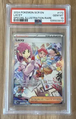 LACEY PSA 10 172 SCR EN-STELLAR CROWN SPECIAL ILLUSTRATION RARE POKEMON 2024 - Image 1