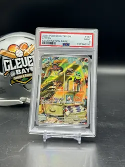 Litten Illustration Rare Pokemon Tef En-Temporal Forces 167/162 PSA 9 (CBMH) - Image 1