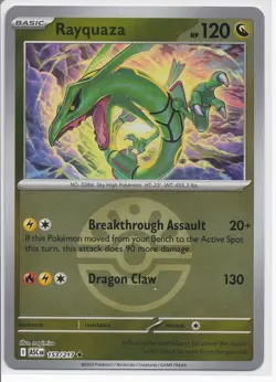Rayquaza 153/217 Pokemon Mega Evolution Ascended Heroes Reverse Holo Friend Ball - Image 1