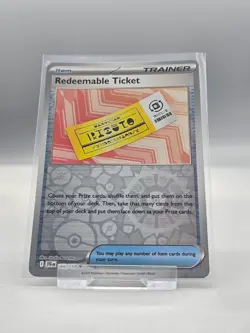 Pokemon TCG Reverse Holo Redeemable Ticket 156/159 Journey Together - Image 1
