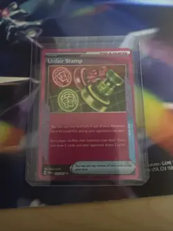 Pokemon TCG Unfair Stamp 165/167 Twilight Masquerade Ace Spec Trainer - Image 1