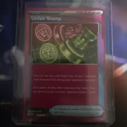 Pokemon TCG Unfair Stamp 165/167 Twilight Masquerade Ace Spec Trainer - Image 3