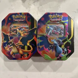 Pokemon Mega Charizard -Set of 2- Tins ✅Sealed ✅In Hand - Image 1