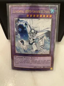 Yugioh Ra03 NM Elemental HERO Absolute Zero Quarter Century Secret Rare EN231 - Image 1