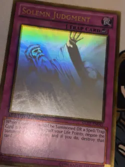 Yu-Gi-Oh! Solemn Judgment Ghost Rare GLD5-EN045 Limited Edition - Image 3