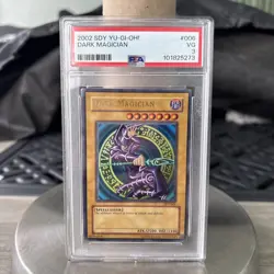 PSA 3 VG Dark Magician SDY-006 Unlimited Edition Ultra Rare YuGiOh 2002 - Image 1