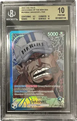 One Piece OP05-041 Alt Art Leader Sakazuki SP Parallel English BGS 10 PSA - Image 1