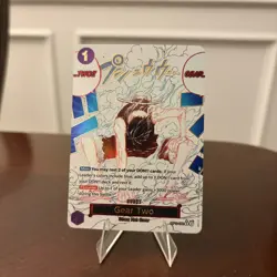 One Piece Gear Two (Alternate Art) OP11-080 A Fist of Divine Speed Foil NM - Image 1