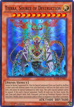 1X LP Tierra, Source of Destruction - RATE-EN027 - Super Rare 1st Edition yugioh - Image 1