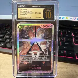 2025 One piece Five Elders Carrying on His Will OP13-082 CGC PRISTINE 10 - Image 1
