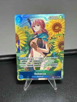 One Piece TCG Royal Blood OP-10 - Rebecca SR Alt Art Parallel OP10-058 - Image 1
