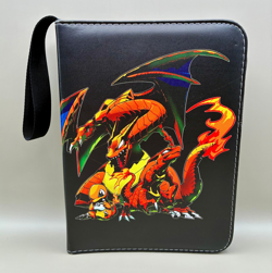 Pokemon Charizard TCG Binder 4-Pocket Zipper Hand Strap - 50 Pages (400 Cards) - Image 1