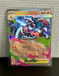 Mega Charizard x EX 029 Promo Pokemon Card Holo Rare Near Mint NM Pack Fresh - Image 1