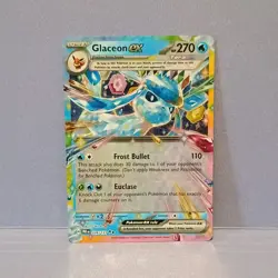 Pokemon Glaceon ex 026/131 Prismatic Evolutions Double Rare Holo Card - Image 1