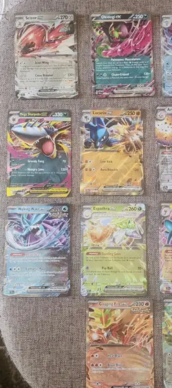 Pokemon TCG EX Lot 18 Cards Raging Bolt Kingdra Mewtwo Gouging Fire Hoopa - Image 3