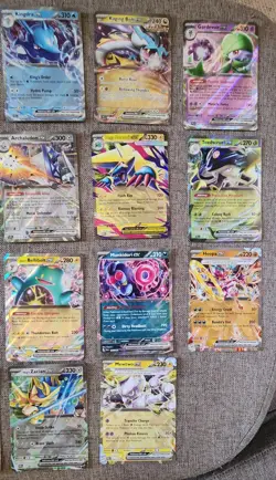 Pokemon TCG EX Lot 18 Cards Raging Bolt Kingdra Mewtwo Gouging Fire Hoopa - Image 5