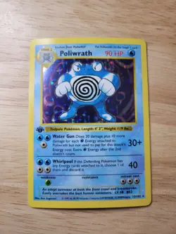 Poliwrath 013/102 Base Set (Shadowless) Holo Pokemon Card - Image 1