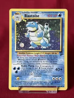 Blastoise 2/138 Holo Base Set 2 Pokemon Card LP Condition - Image 2