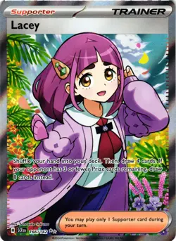Pokemon TCG Lacey Card 166/142 Ultra Rare Stellar Crown NM - Image 1