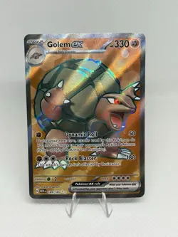 Golem ex - 189/165 - Pokemon 151 Full Art Ultra Rare Card - MINT - Image 1
