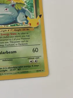 Pokemon Card - Venusaur Celebrations Classic Collection 15/102 Holo - Image 3