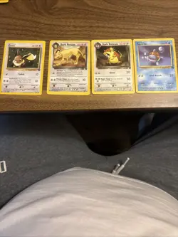 team rockets pokemon cards lot Eevee, Dark Persian, Dark Raticate, Squirtle - Image 1