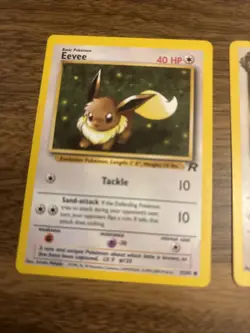 team rockets pokemon cards lot Eevee, Dark Persian, Dark Raticate, Squirtle - Image 5