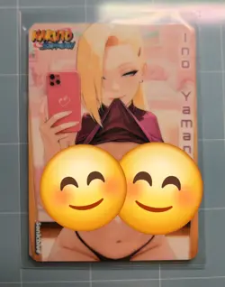 Ino Yamanaka Naruto Custom Glow In The Dark Waifu Card Fan Art - Image 1