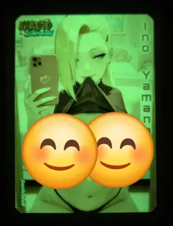 Ino Yamanaka Naruto Custom Glow In The Dark Waifu Card Fan Art - Image 2