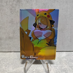 Cynthia Trading Card Waifu Goddess Story Anime Girl holo Karte Manga Full Art - Image 1