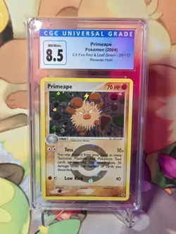 CGC 8.5 Primeape 2004 Ex Fire Red & Leaf Green 28/112 Reverse Holo Pokemon Card - Image 1