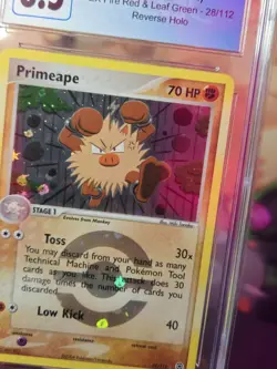 CGC 8.5 Primeape 2004 Ex Fire Red & Leaf Green 28/112 Reverse Holo Pokemon Card - Image 3
