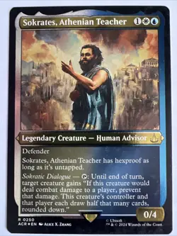 Sokrates, Athenian Teacher [Etched Foil] ☆ ACR☆EN 0250 ☆ Assassins Creed ☆ MTG - Image 1