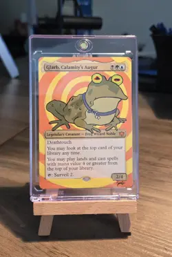 MTG Hand Painted Alter: Hypnotoad As Glarb Calamity's Augur - Image 4