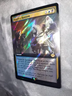 Mtg. Sauron's Ransom. Surge Foil Extended Art. The Lord of the Rings. - Image 4