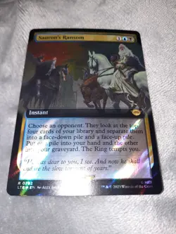 Mtg. Sauron's Ransom. Surge Foil Extended Art. The Lord of the Rings. - Image 5