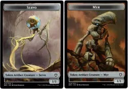 Servo \ Myr Token - #13/10 - CMR: The Brother's War - NM MTG - Image 1