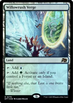 Willowrush Verge FOIL Aetherdrift Magic MTG NM - Image 1