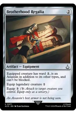 1x. MTG Brotherhood Regalia - Assassin's Creed ! NM Mint! - Image 1