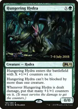 Hungering Hydra - Foil Prerelease Promo Core Set 2019 LP MTG - Image 1