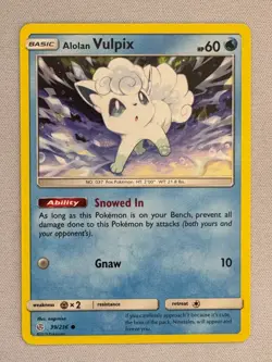 Alolan Vulpix 39/236 Common Cosmic Eclipse Pokemon Near Mint - Image 1