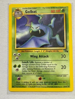 Golbat 34/62 Uncommon Fossil Pokemon Near Mint - Image 1