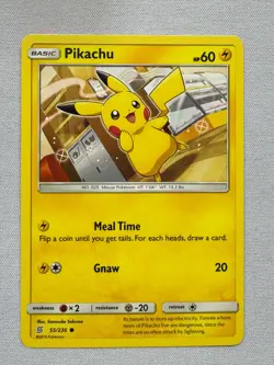 Pikachu 55/236 Common Unified Minds Pokemon Near Mint - Image 1