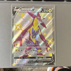 Pokemon TCG Toxtricity V SV112/SV122 Shining Fates Holo 210 HP Basic - Image 1