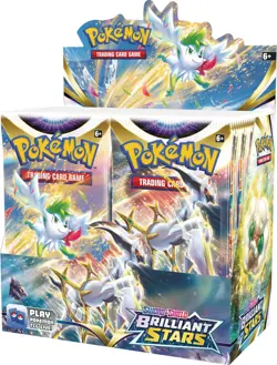Pokemon TCG Sword and Shield Brilliant Stars Booster Box Sealed - Image 1