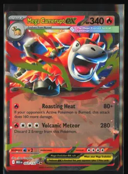 Mega Camerupt ex 022/132 ME01: Mega Evolution - Pokemon TCG - Double Rare - Image 1