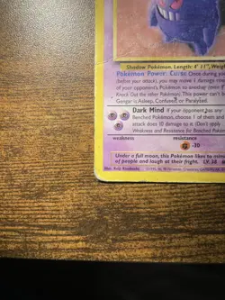 Pokemon TCG Gengar (Fossil) 20/62 Unlimited Rare Non Holo HP - Image 4
